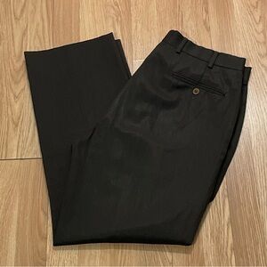 Brooks Brothers Madison 1818 Men’s 36x30 Brown Wool Dress Pants Flat Front